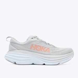 HOKA One One Bondi 8 Womens 6.5B Harbor Mist/Lunar Rock Cushion Comfort Running